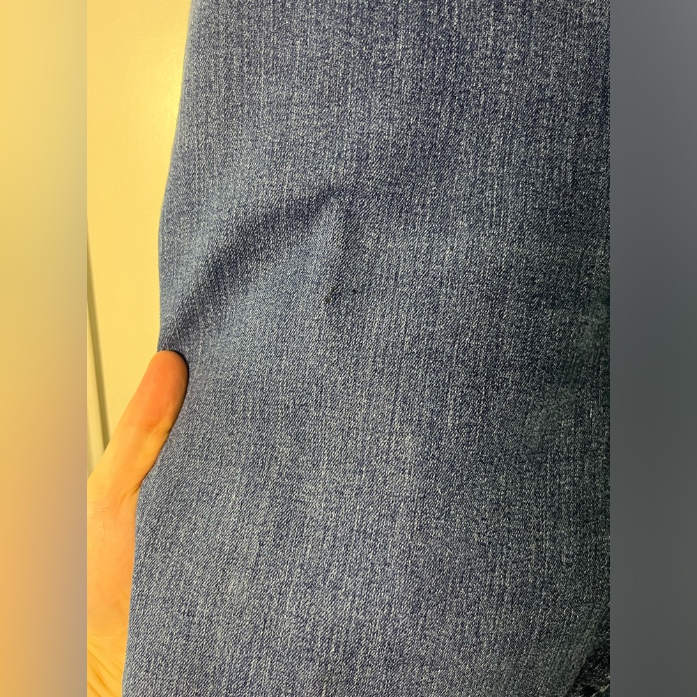 Gloria Vanderbilt Stretch Slimming Logo Denim Cutoff Casual Blue Capri Sz 20W - Picture 7 of 14